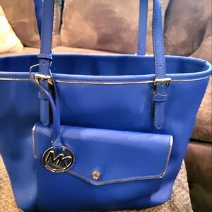 Michael kors cobalt blue Tote purse